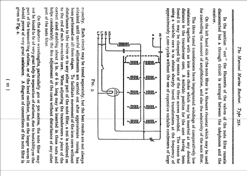 Note Filter 358; MIM, Marconi (ID = 1713508) Ampl/Mixer