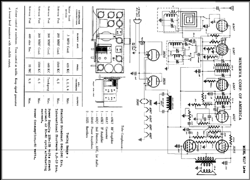 Tropic Master W117 late; Minerva Radio Co. (ID = 469769) Radio