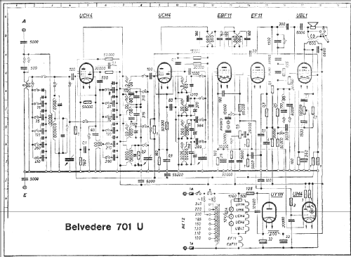 Belvedere 701U; Minerva-Radio (ID = 2013175) Radio