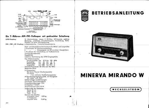 Mirando 594W; Minerva-Radio (ID = 2209080) Radio