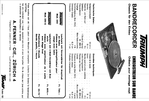 Triumph 515T; Minerva Schweiz (ID = 1302744) Radio