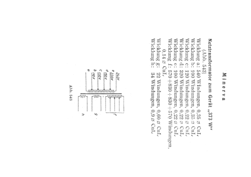 Minerphon 373-W; Minerva-Radio (ID = 350973) Radio