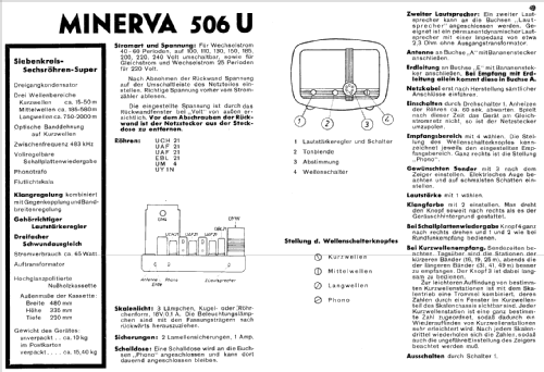 506U; Minerva-Radio (ID = 108073) Radio
