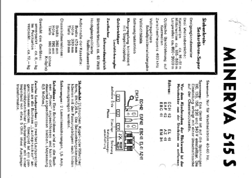 515S; Minerva-Radio (ID = 962267) Radio