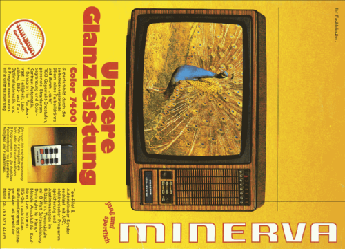 Super Color 7400; Minerva-Radio (ID = 135077) Télévision