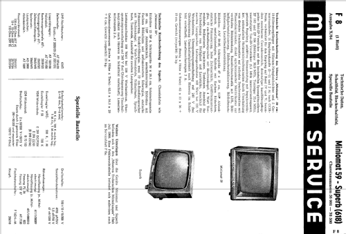 Miniomat 59 618; Minerva-Radio (ID = 138792) Television