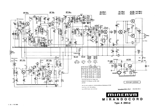 Mirandocord A 682a; Minerva-Radio (ID = 71679) Radio