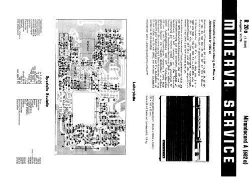 Mirandocord A 682a; Minerva-Radio (ID = 71680) Radio