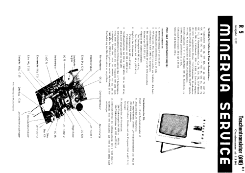 Taschentransistor 610-M; Minerva-Radio (ID = 105685) Radio