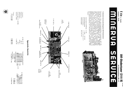 UHF-Diodentuner 2111 -R -T; Minerva-Radio (ID = 1057243) Converter