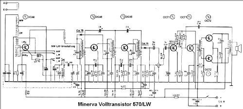 Volltransistor 570LW; Minerva-Radio (ID = 35952) Radio