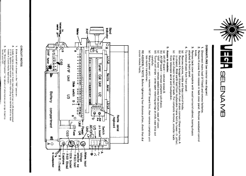 Selena MB B206; Vega brand, (ID = 1294177) Radio