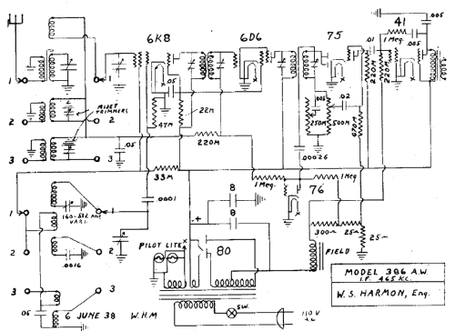386-AW ; Mission Bell Radio (ID = 435525) Radio