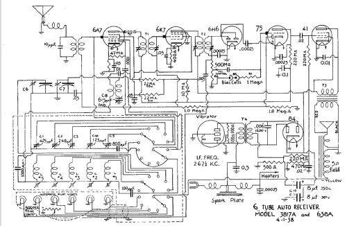 638-A ; Mission Bell Radio (ID = 436347) Car Radio