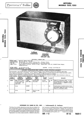 1252 'The Nocturne' ; Mitchell Mfg. Co., (ID = 3008386) Radio