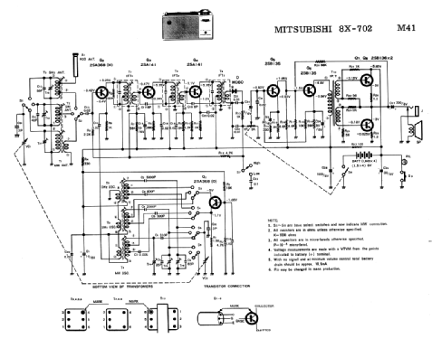 8X-702; Mitsubishi Electric (ID = 1684374) Radio