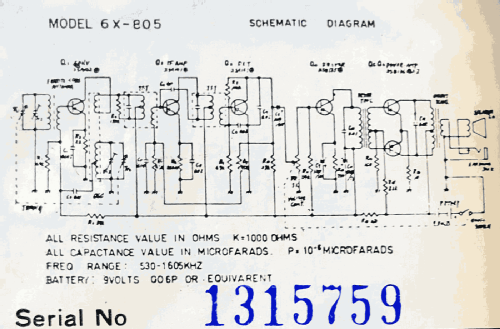 Solid State 6X-805; Mitsubishi Electric (ID = 2274214) Radio