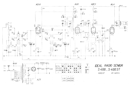 Ideal Radio Senior S466; Modry Bod, Praha- (ID = 11272) Radio