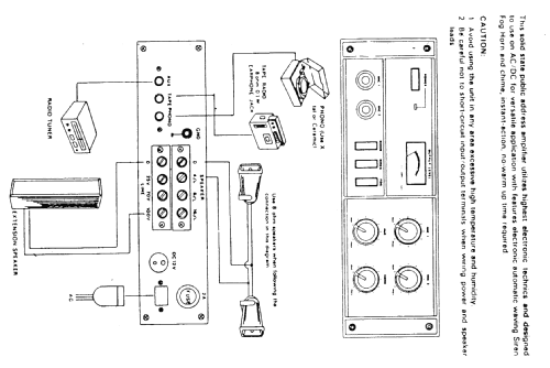 Public Adress Amplifier - ELA-Universal-Verstärker MA-800; Monacor, Bremen (ID = 2666979) Ampl/Mixer