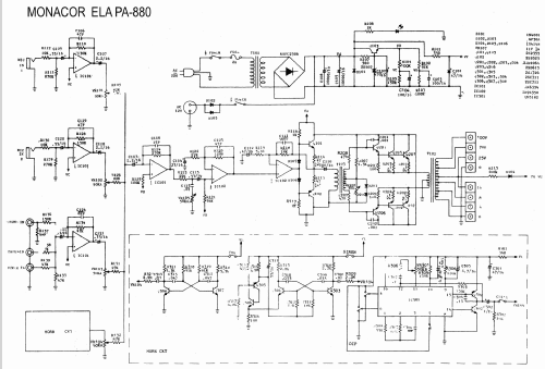 ELA-Verstärker PA880; Monacor, Bremen (ID = 738279) Ampl/Mixer