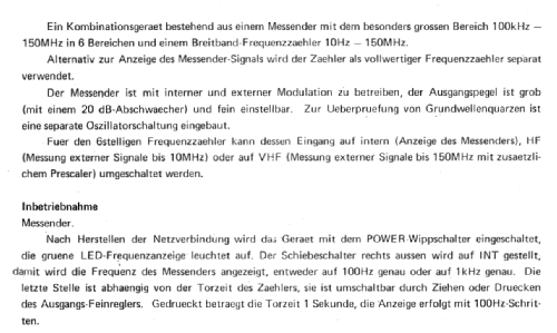 Signal Generator/Counter SGD-2000; Monacor, Bremen (ID = 1218370) Equipment