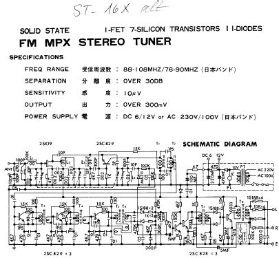 Stereo-Tuner ST-16X; Monacor, Bremen (ID = 1208029) Radio