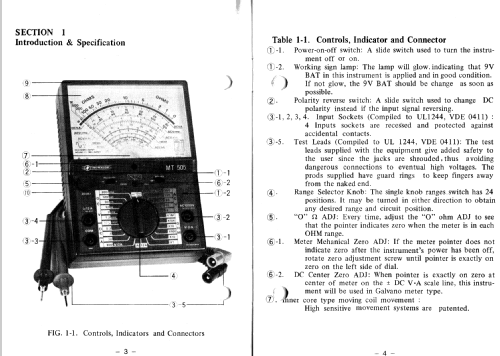 Vielfach-Messinstrument MT 505; Monacor, Bremen (ID = 1780488) Equipment