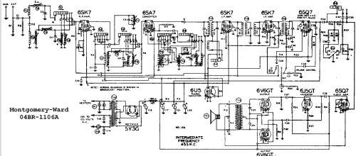 Airline 04BR-1106A Order= 162 B 1106 ; Montgomery Ward & Co (ID = 528689) Radio