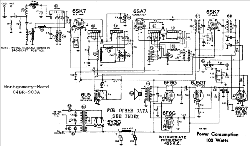 Airline 04BR-903A Order= P162 B 903 ; Montgomery Ward & Co (ID = 529568) Radio