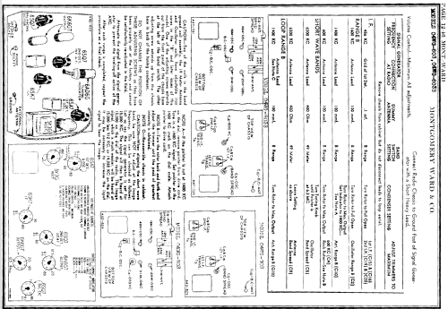 04WG803B Order= P462 B 803 ; Montgomery Ward & Co (ID = 123809) Radio