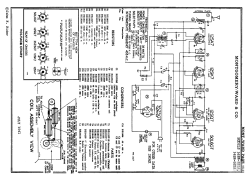 14BR-521A Order= P462 A 521 ; Montgomery Ward & Co (ID = 62249) Radio