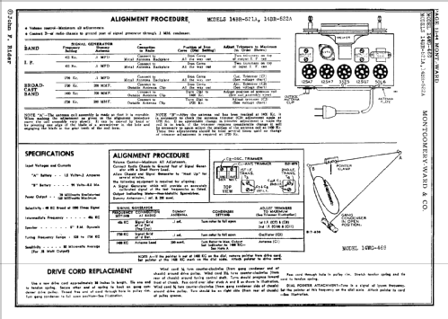 14BR-521A Order= P462 A 521 ; Montgomery Ward & Co (ID = 62250) Radio