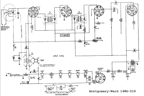 14WG-518B Order= P462 A 518 ; Montgomery Ward & Co (ID = 540985) Radio