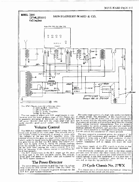 1500 Collegian Ch= 27-W; Montgomery Ward & Co (ID = 2838780) Radio