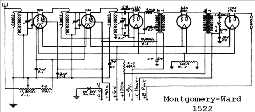 Airline 1522 Order= 662 G 1522; Montgomery Ward & Co (ID = 628380) Radio