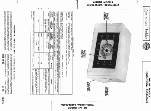 25GSL-1560A ; Montgomery Ward & Co (ID = 981891) Radio