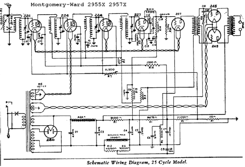 2955X ; Montgomery Ward & Co (ID = 628689) Radio