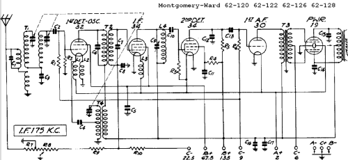 Airline 62-120 Order= 662 B 120; Montgomery Ward & Co (ID = 572286) Radio