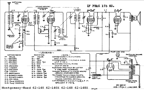 62-140X ; Montgomery Ward & Co (ID = 572171) Radio