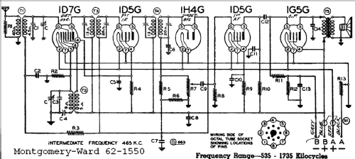 62-1550 Series A; Montgomery Ward & Co (ID = 609602) Radio