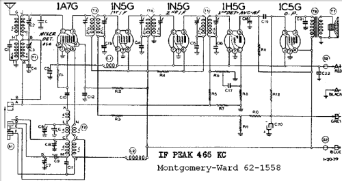 62-1558 Series A; Montgomery Ward & Co (ID = 609601) Radio