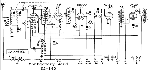 62-160 ; Montgomery Ward & Co (ID = 587861) Radio