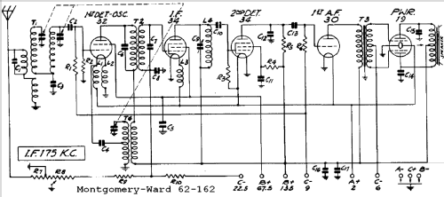 62-162 ; Montgomery Ward & Co (ID = 587865) Radio