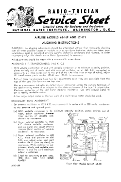 62-171 Order= 362 A 171 ; Montgomery Ward & Co (ID = 2818684) Radio