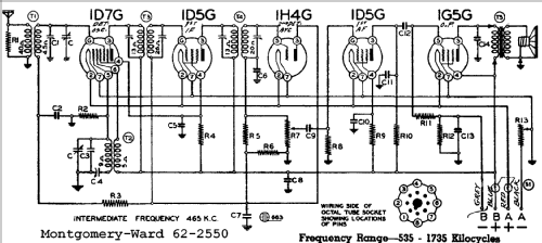 62-2550 Series A; Montgomery Ward & Co (ID = 609799) Radio