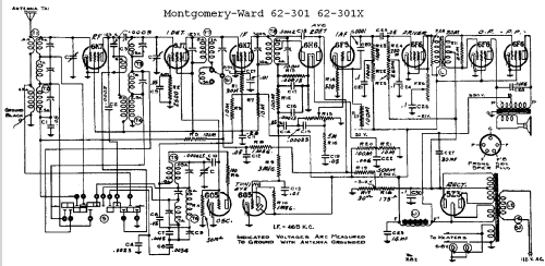 62-301 Ch= 1170; Montgomery Ward & Co (ID = 596611) Radio