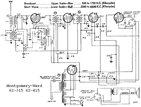 62-315 ; Montgomery Ward & Co (ID = 596714) Radio