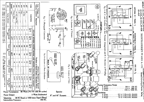 Airline 62-318 'Movie Dial' ; Montgomery Ward & Co (ID = 639410) Radio