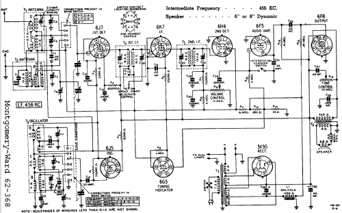 62-368 ; Montgomery Ward & Co (ID = 615160) Radio