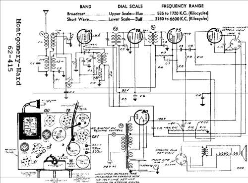 62-415 Order= 462 C 415 ; Montgomery Ward & Co (ID = 581464) Radio